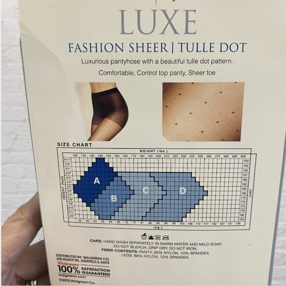 HOSIERY BUNDLE -- 2 Pair, West Loop (1), No Nonsense (1), Tulle, Fishnet - Picture 4 of 7